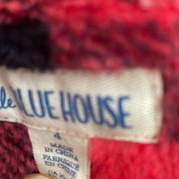 Little Blue House Buffalo Plaid Fleece Hooded Pajamas size 4 - Picture 4 of 7